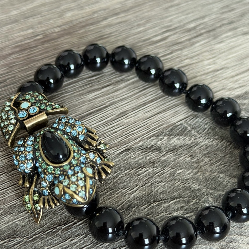 Vintage and Unique Heidi Daus Frog Bracelet